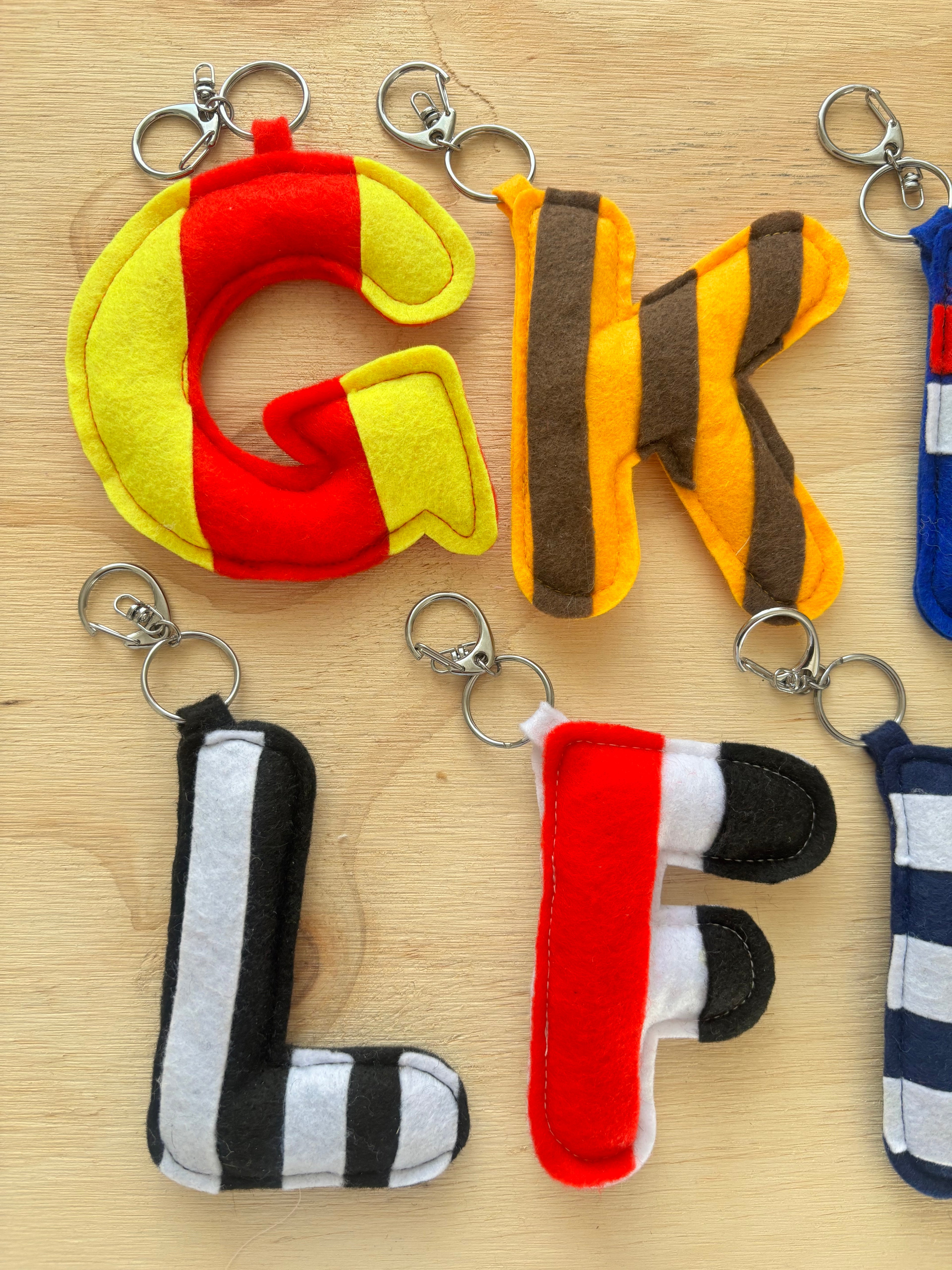 AFL Footy Letter Keyring