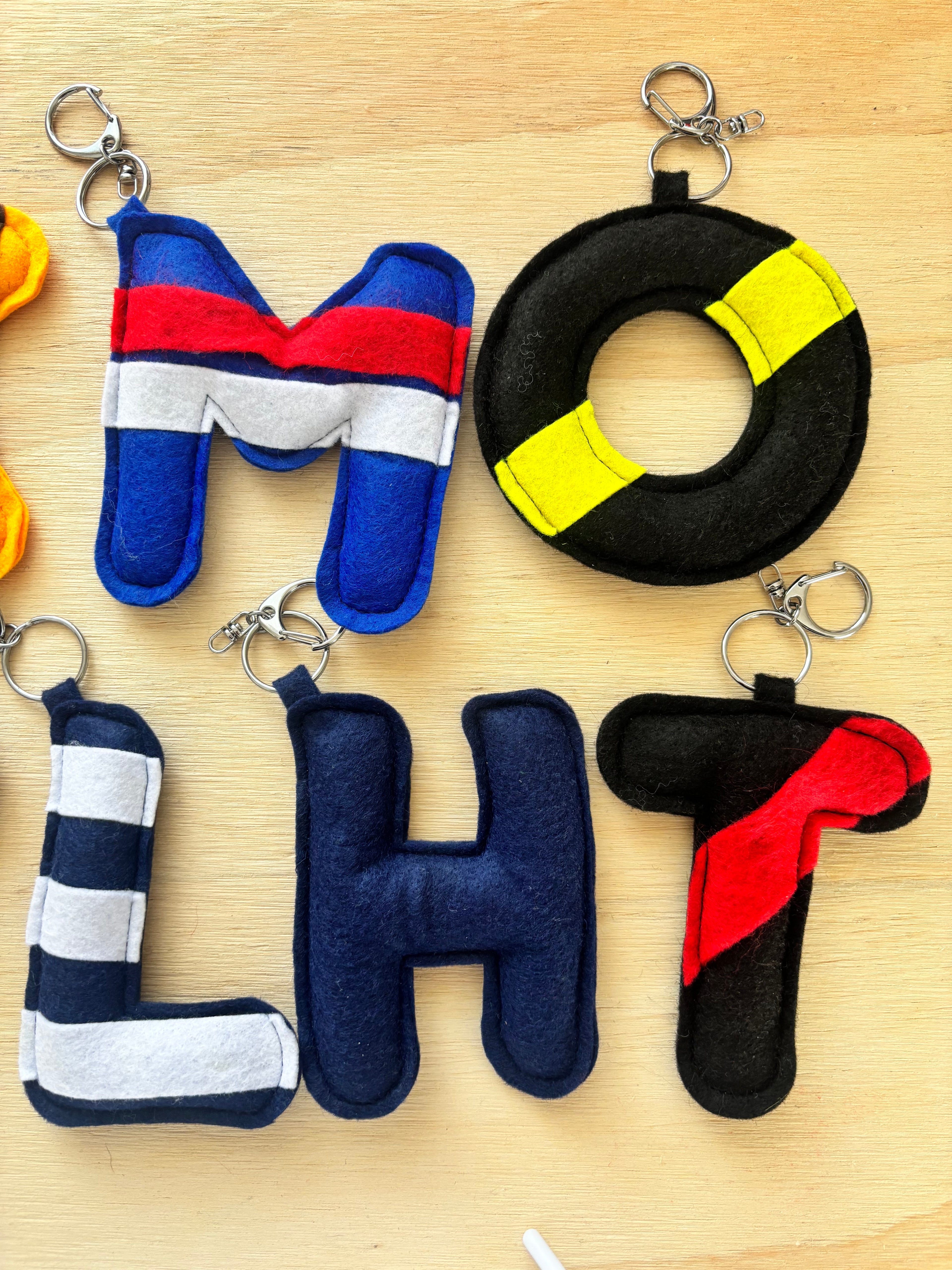 AFL Footy Letter Keyring