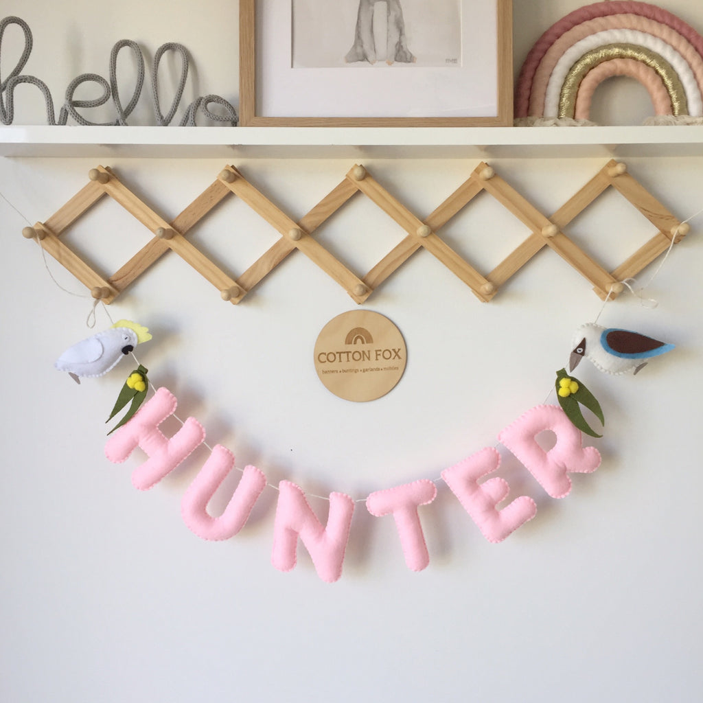Australian Animal Name Bunting