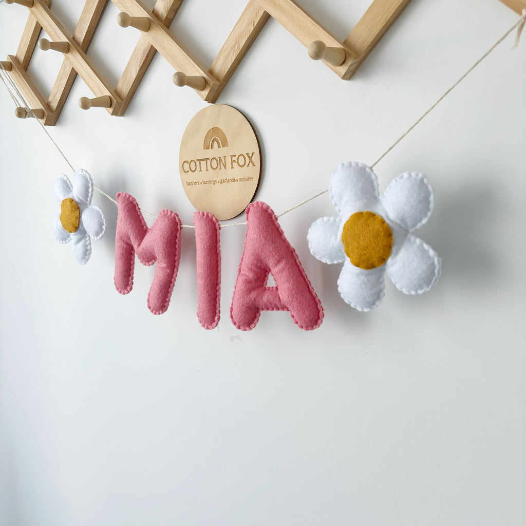 Daisy Flower Name Bunting