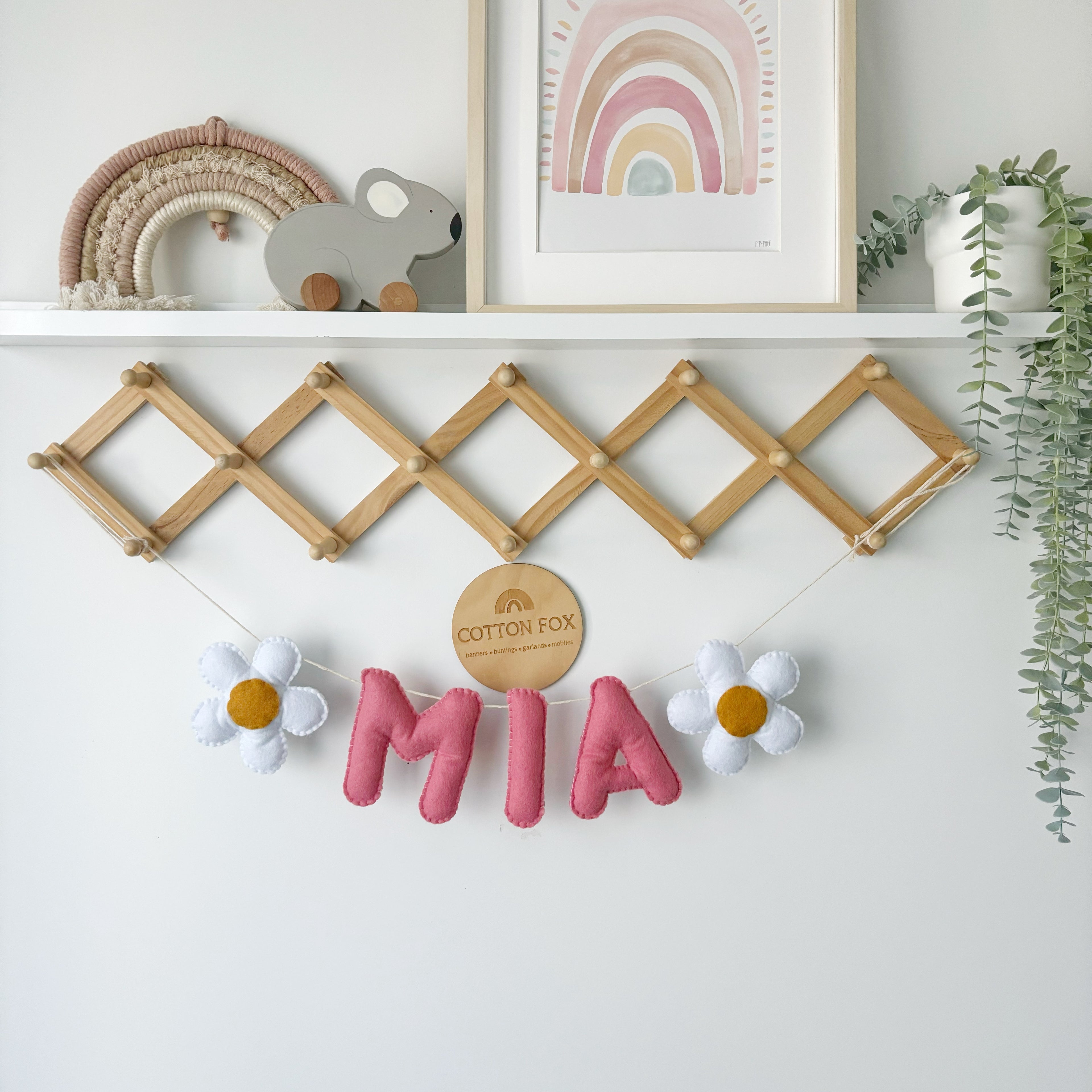 Daisy Flower Name Bunting