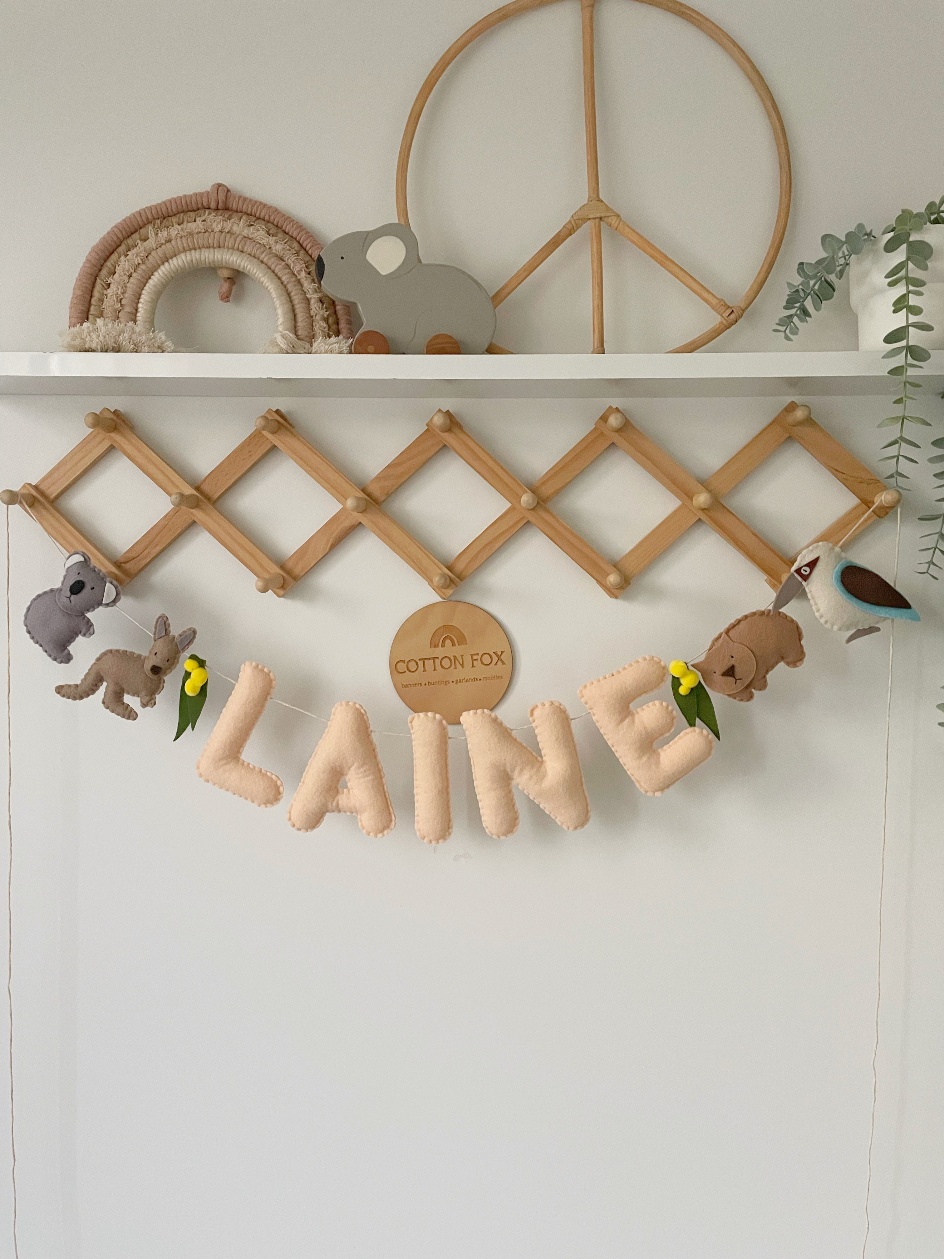 Australian Animal Name Bunting