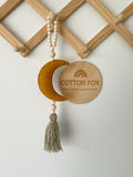 Moon Beaded Wall Hanging