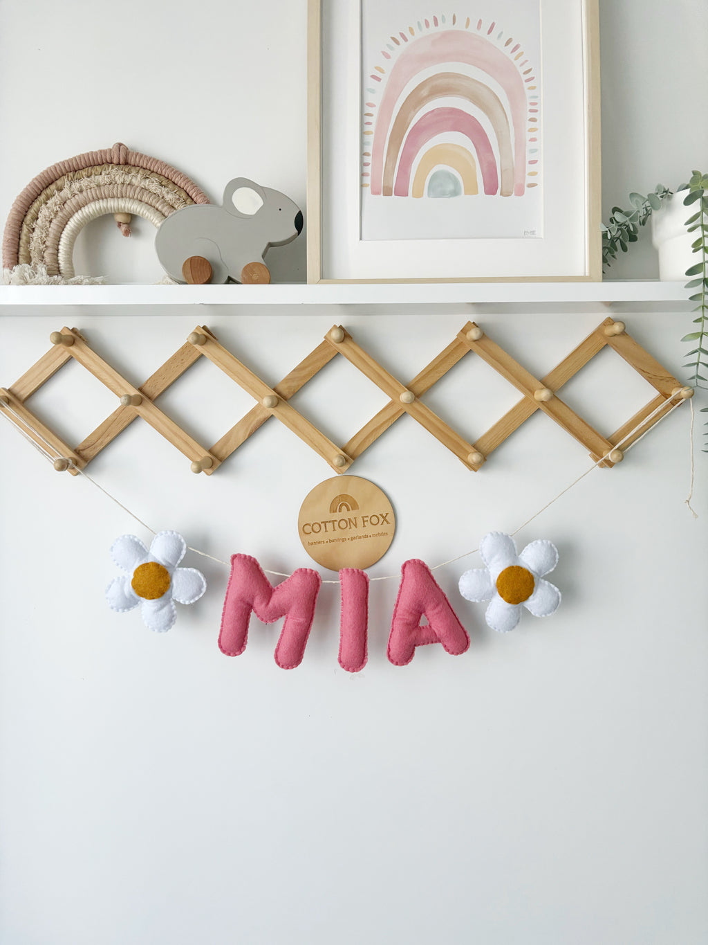 Daisy Flower Name Bunting