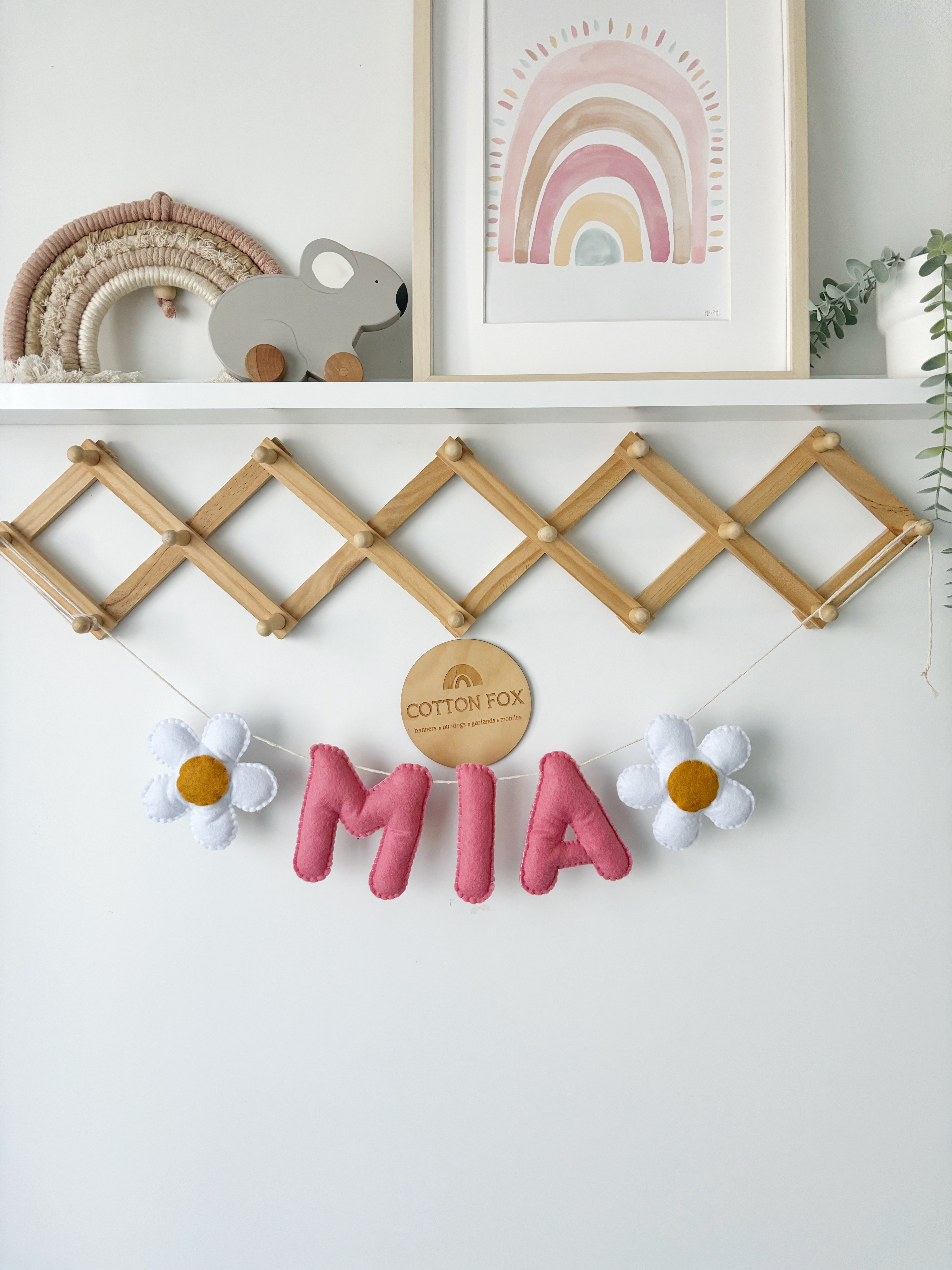Daisy Flower Name Bunting