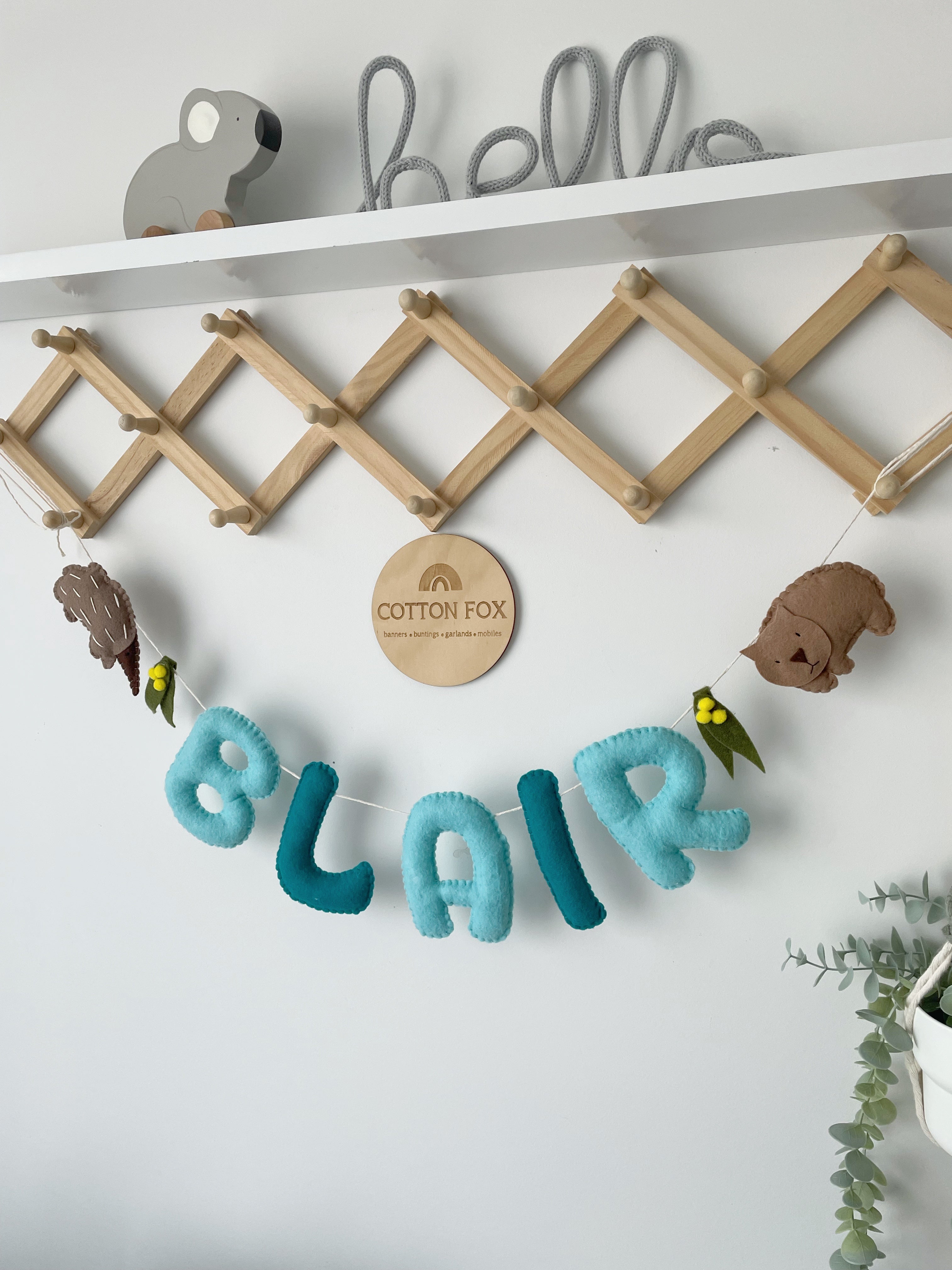 Australian Animal Name Bunting