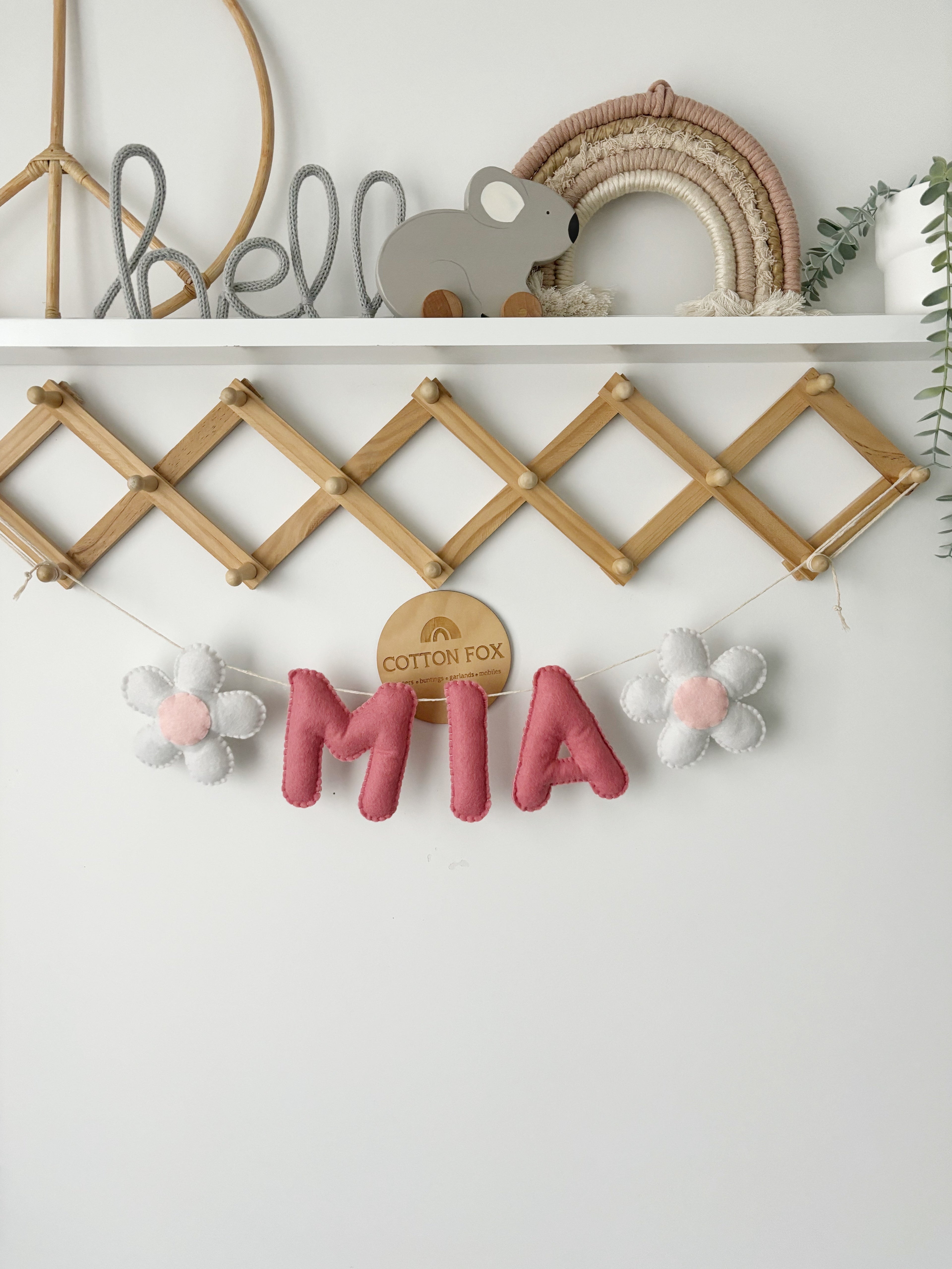Daisy Flower Name Bunting