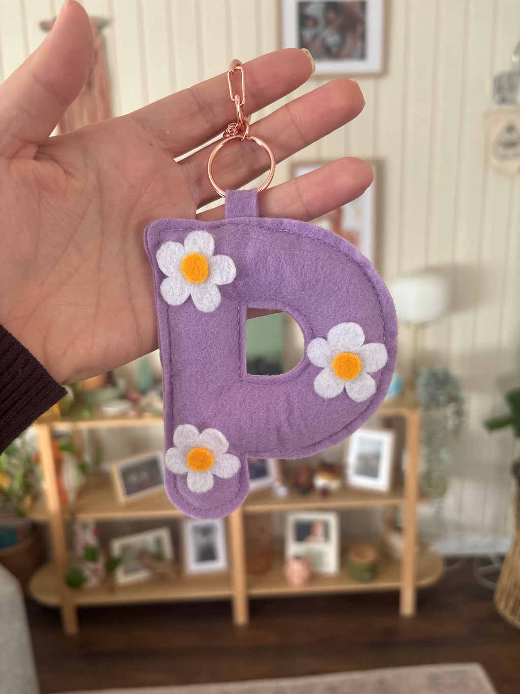 Daisy Letter Keyrings