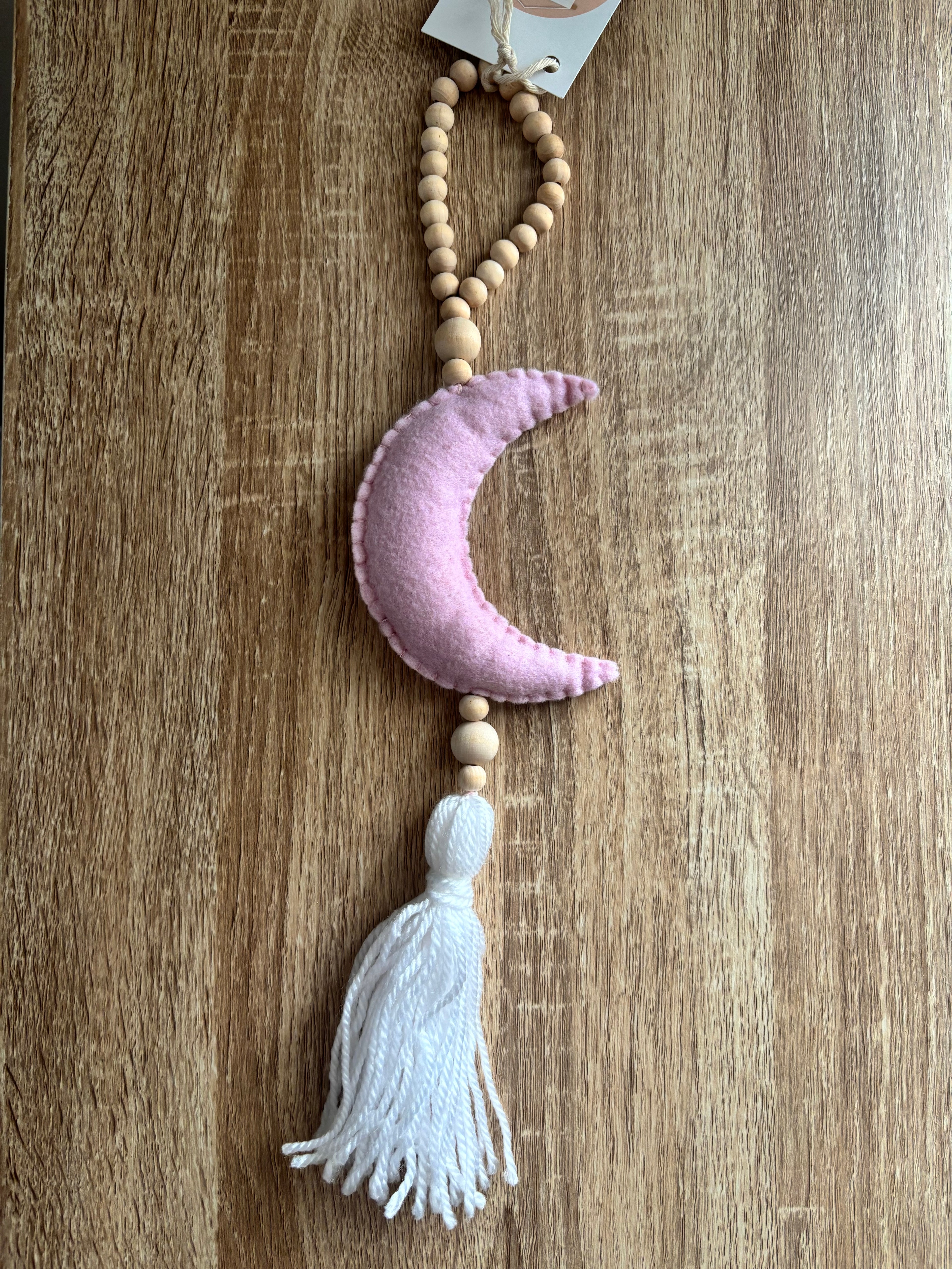 Moon Beaded Wall Hanging