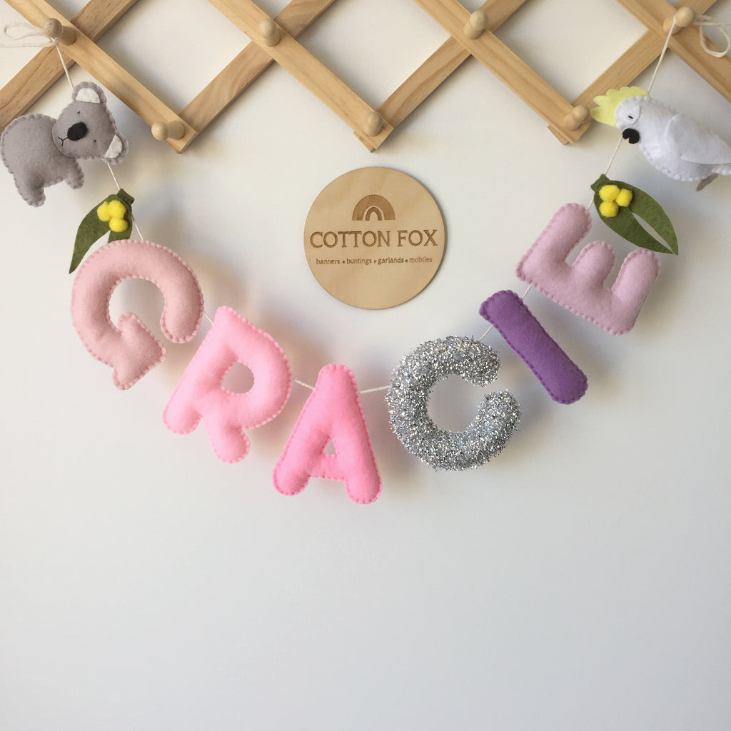 Australian Animal Name Bunting