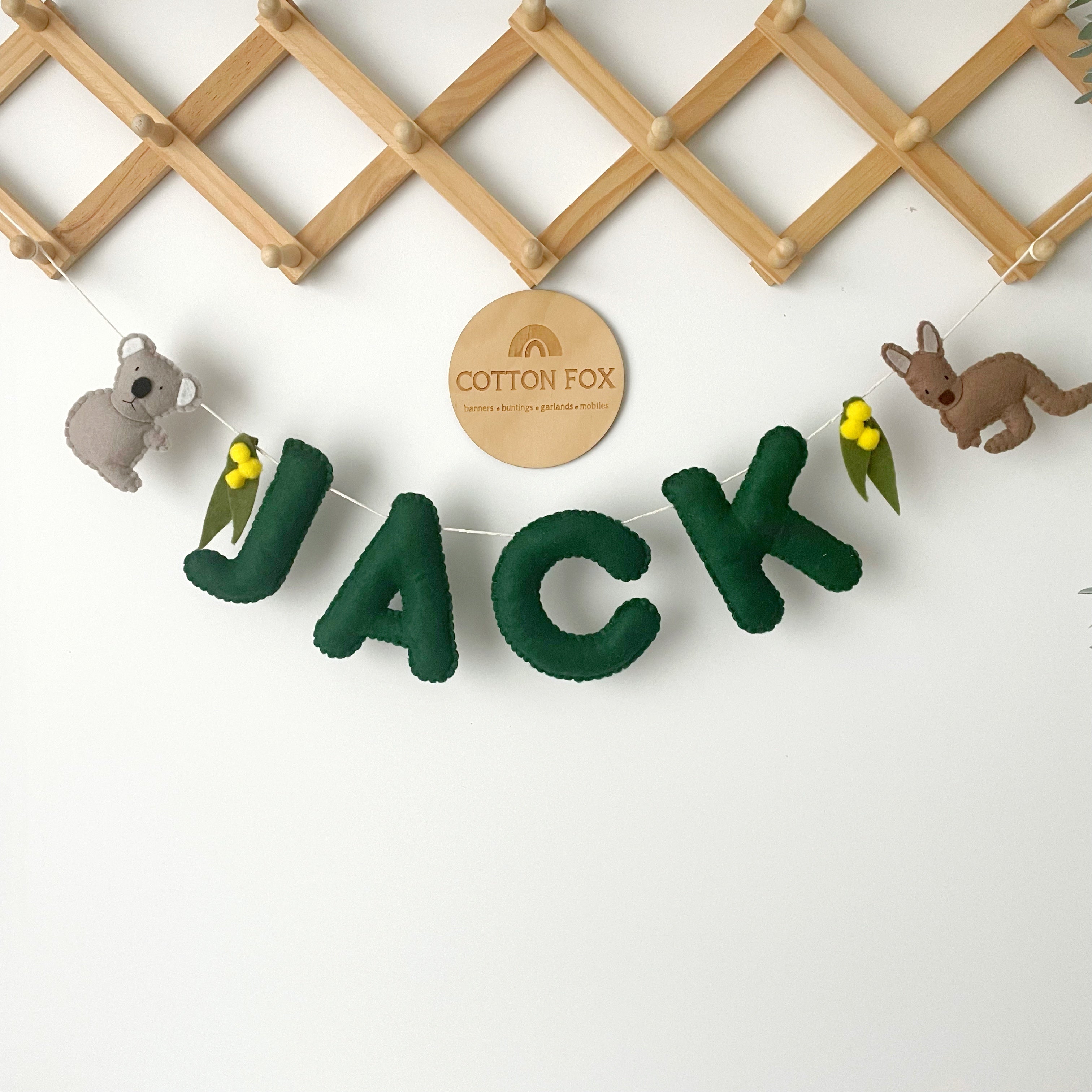 Australian Animal Name Bunting
