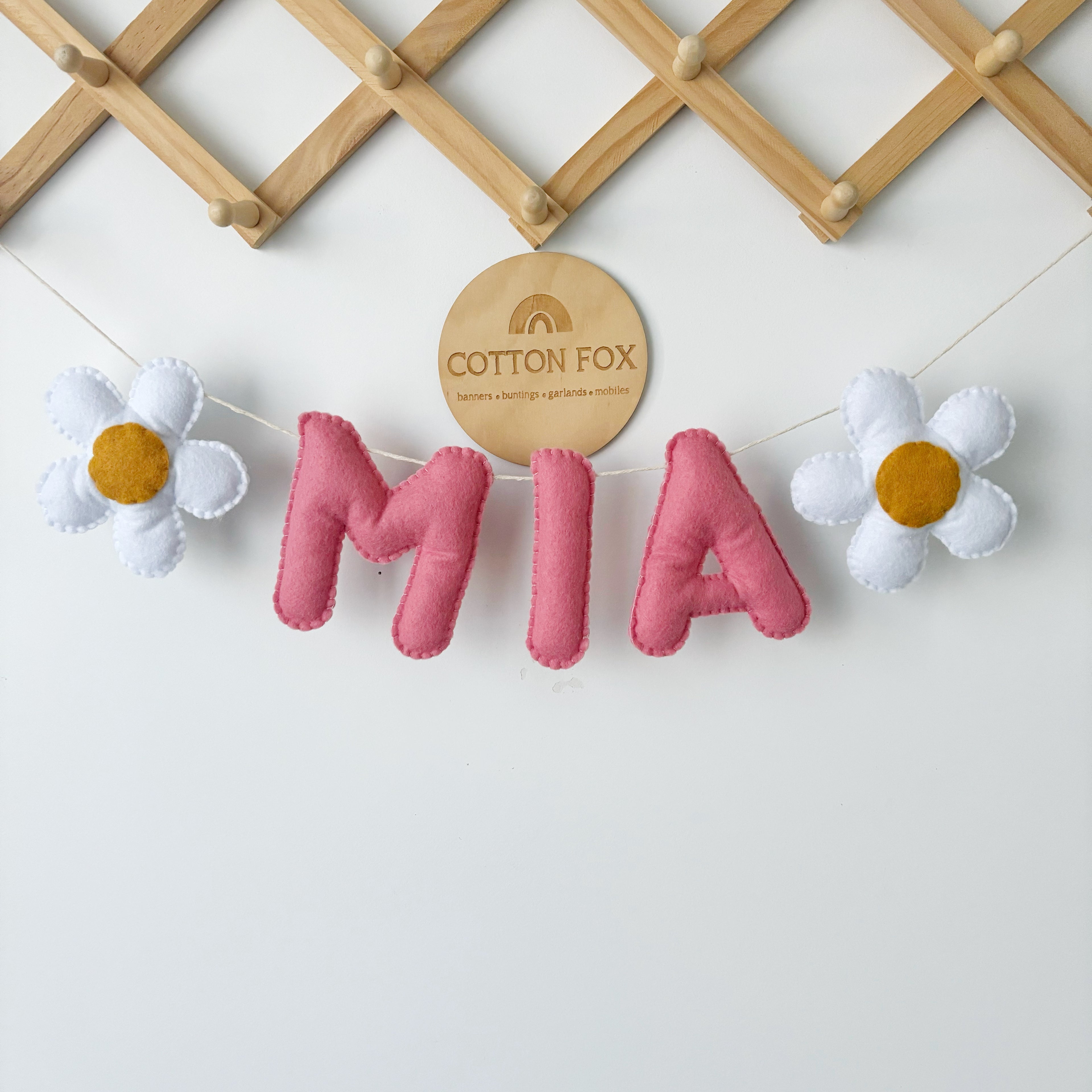Daisy Flower Name Bunting