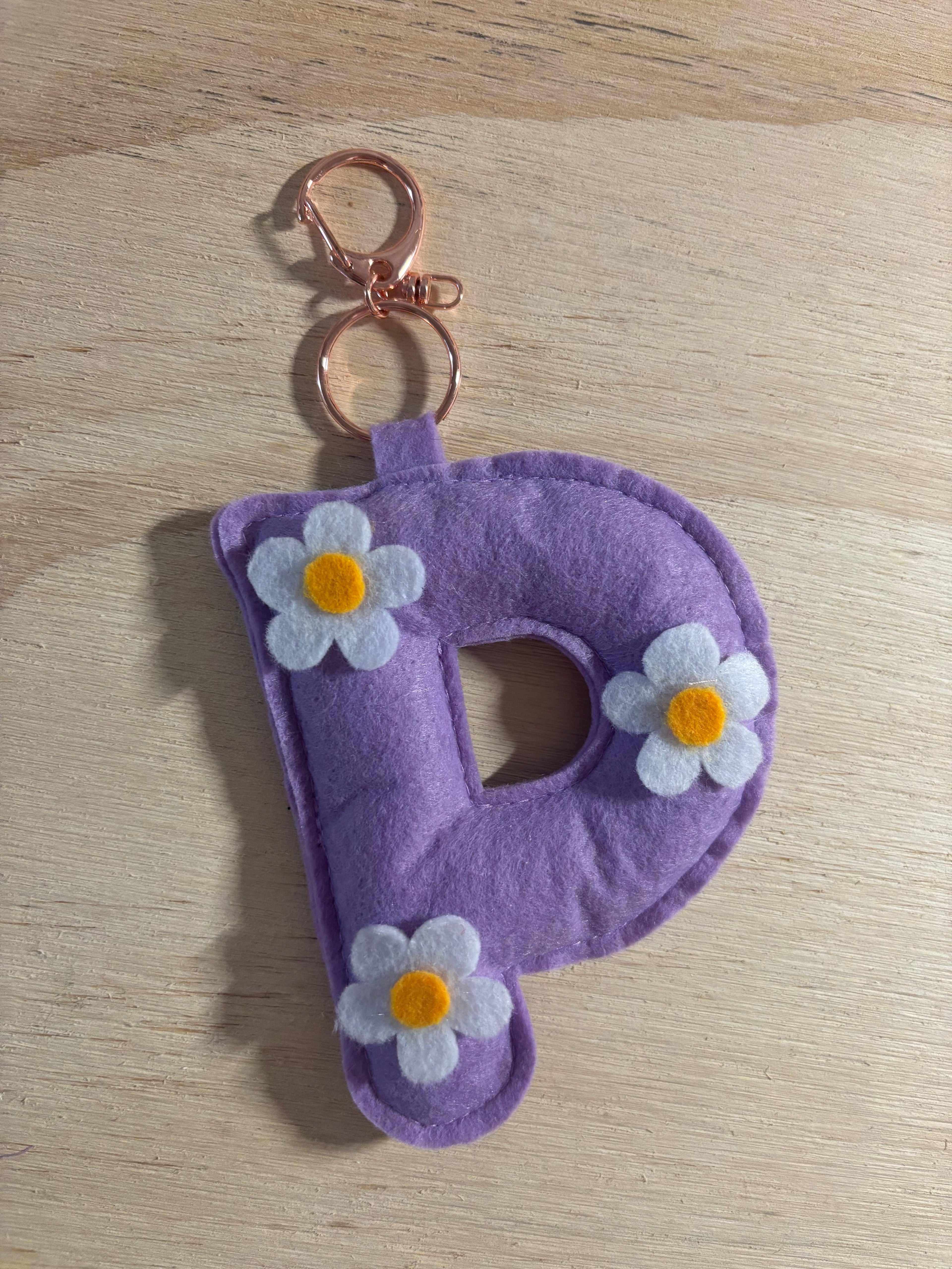 Daisy Letter Keyrings