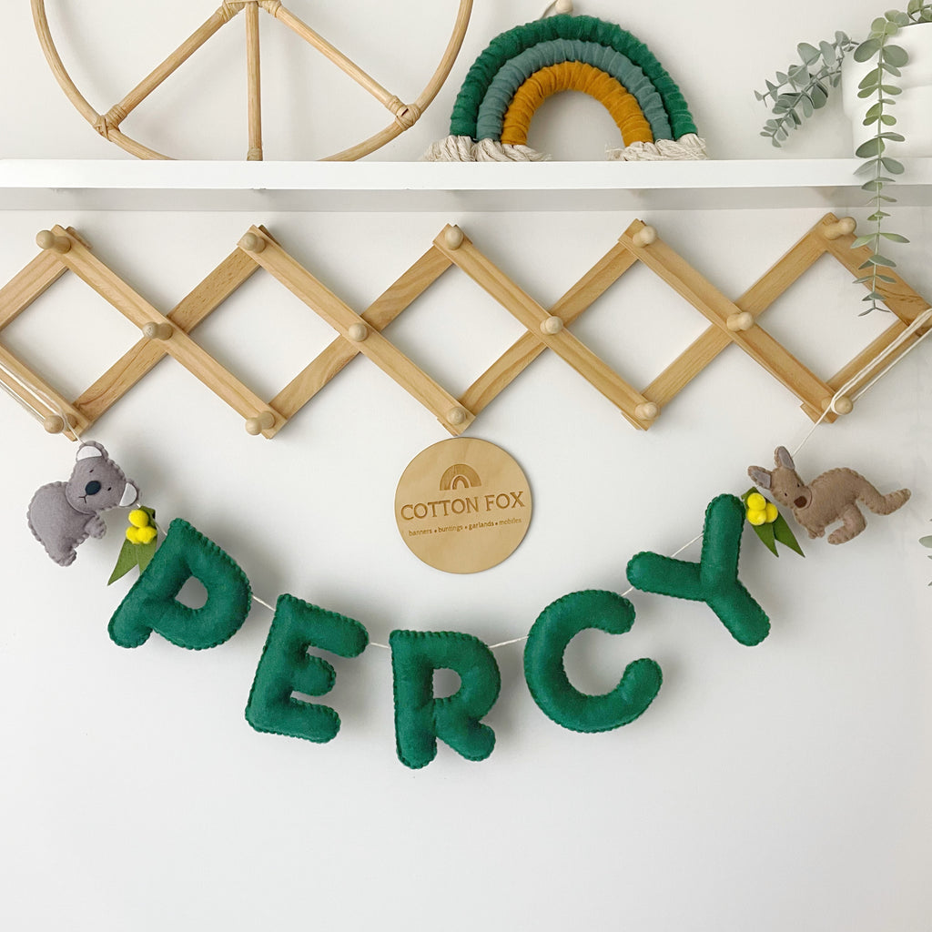 Australian Animal Name Bunting