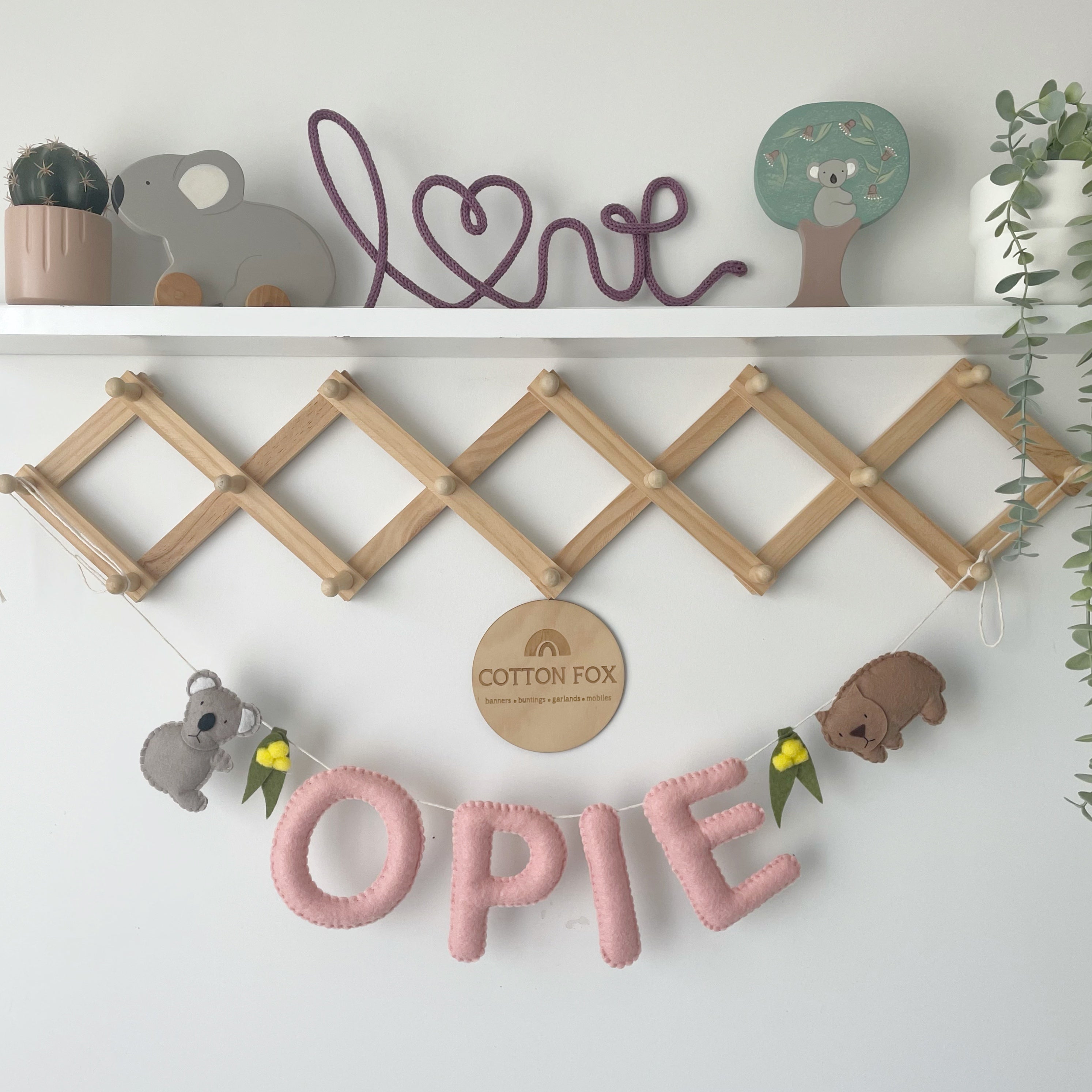 Australian Animal Name Bunting