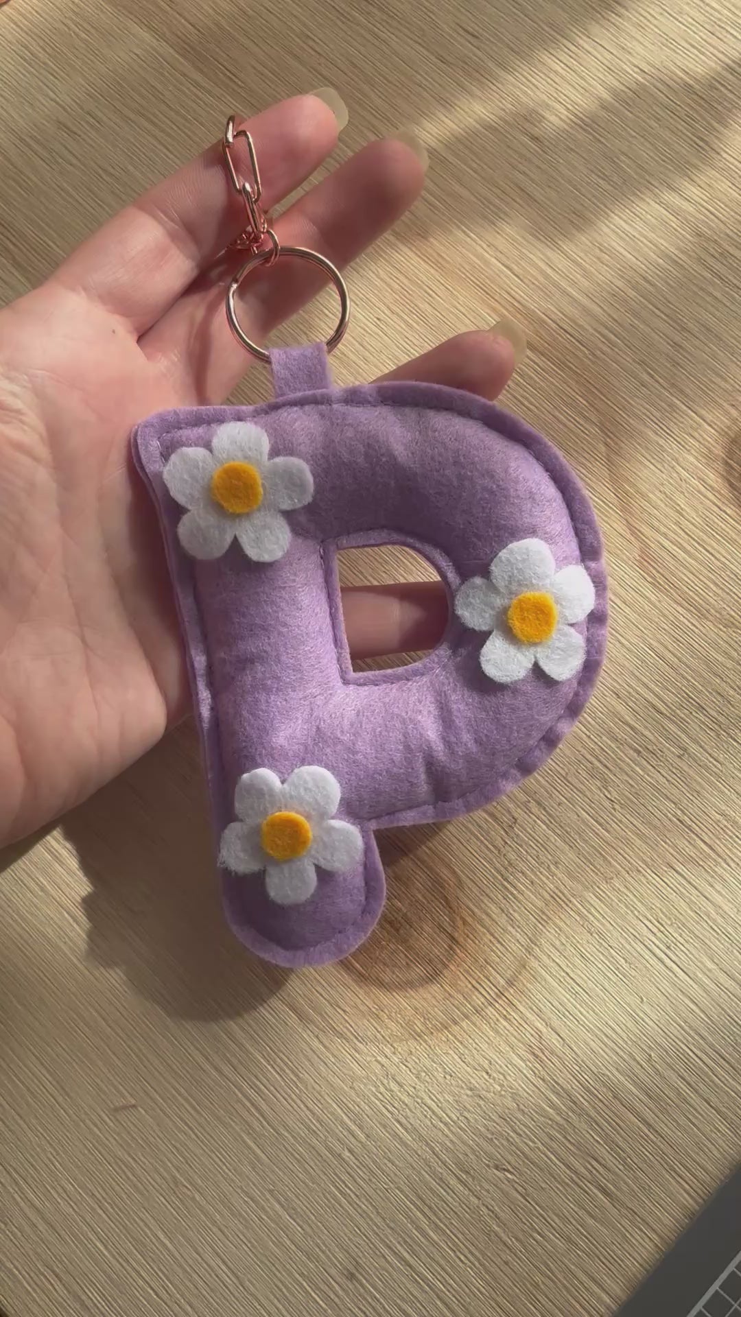 Daisy Letter Keyrings